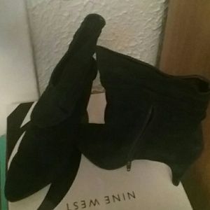 Navy Blue ankle boots